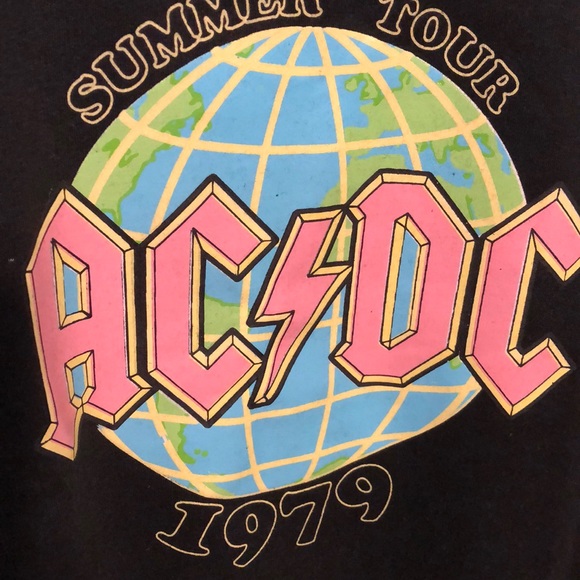 AC/DC cropped sweatshirt - Picture 2 of 5